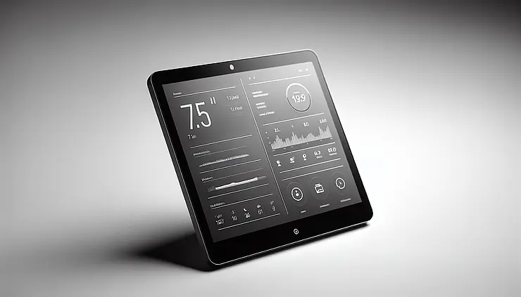 Symbolbild ePaper Display mit Home Assistant Dashboard