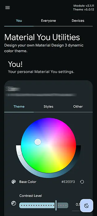 Colorpicker der Material You Utilities