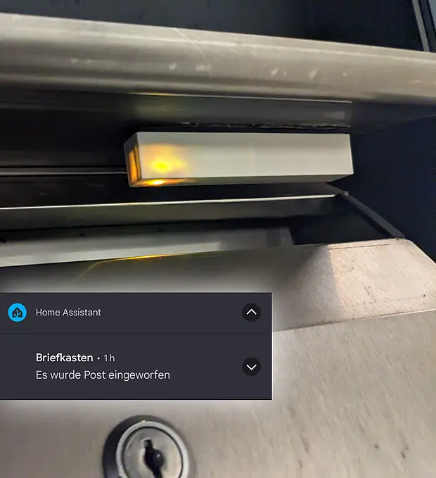 Briefkasten mit Sensor für Pushmessage