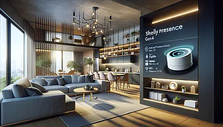 Symbolbild Präsenzmelder in Smart Home Umgebung
