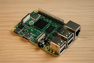 Raspberry Platine auf einem Tisch