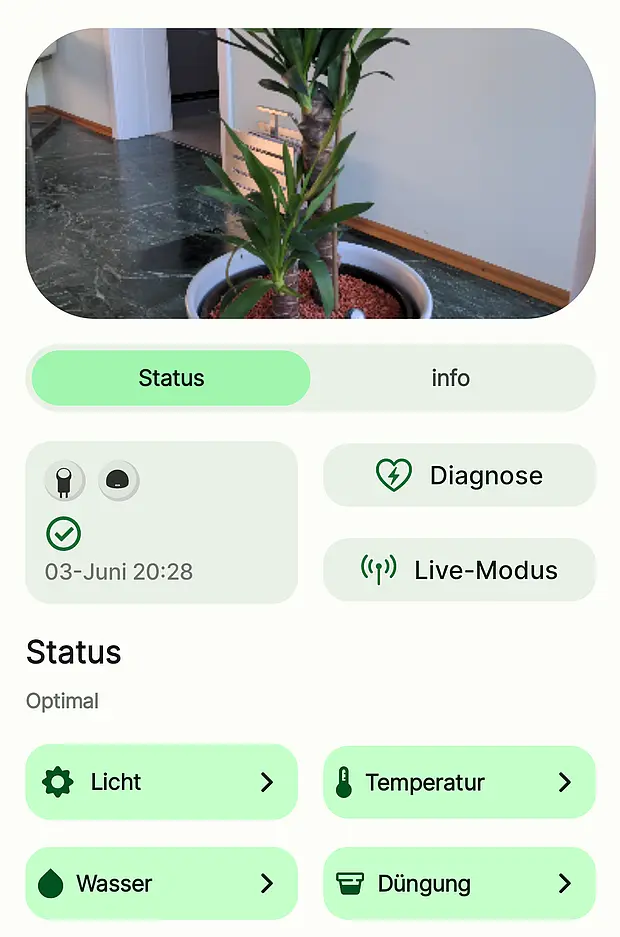 FYTA-App Screenshot Pflanze