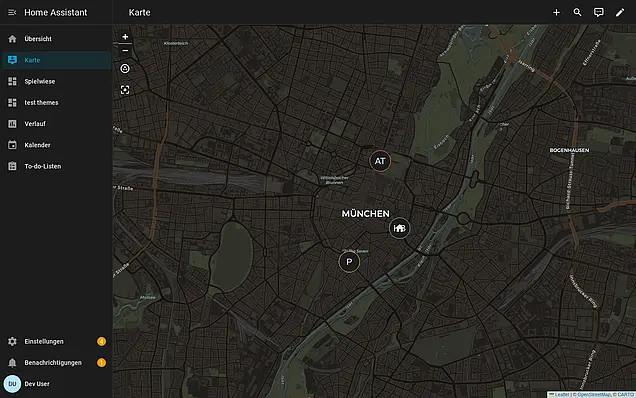  Screenshot Karten-Dashboard – Desktop