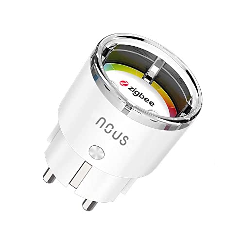 A1Z ZigBee Smart Steckdose mit Energieüberwachung, 10A, Fernsteuerung, Sprachsteuerung, Zeitplan & Timer, Kompatibel mit Alexa, Google Home, ZigBee Hub Erforderlich, Pack of 1