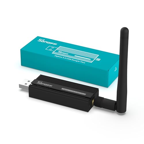 SONOFF Zigbee 3.0 USB Dongle Plus,Zigbee Gateway TI CC2652P + CP2102N Zigbee USB Stick,Zigbee Hub für ZHA in Home Assistant or Zigbee2MQTT,Open HAB etc.