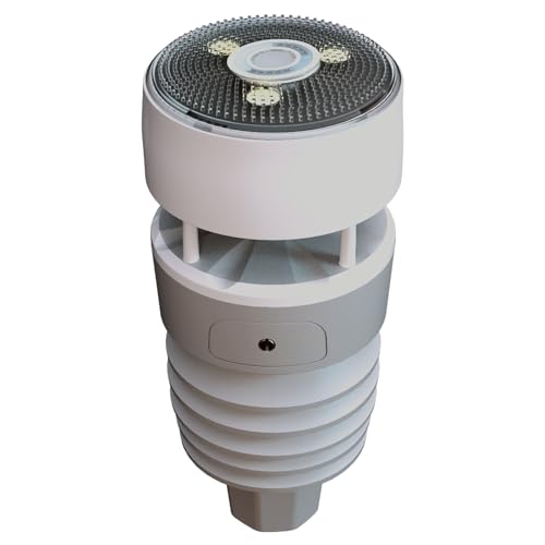 Ecowitt Wittboy Wetter Außensensor WS90 für Wetterstationen, 7 in 1 Professionelle solarbetriebene Wetterstation für Haus Garten Bauernhof, Zubehör, kann nicht alleine verwendet werden