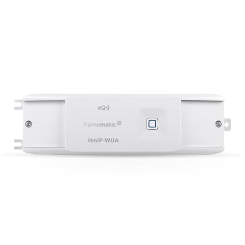 Homematic IP Universal Schaltaktor, Smart Home, Unterputz, Beleuchtung dimmen, Belüftung schalten, Licht schalten, 154761A0, Weiß