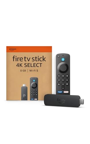 Amazon Fire TV Stick 4K Select (neueste Generation), beginne mit dem Streamen in 4K, Hunderttausenden von Filmen und Serienfolgen sowie kostenlosem Live-TV, finde Serien schneller mit Alexa+