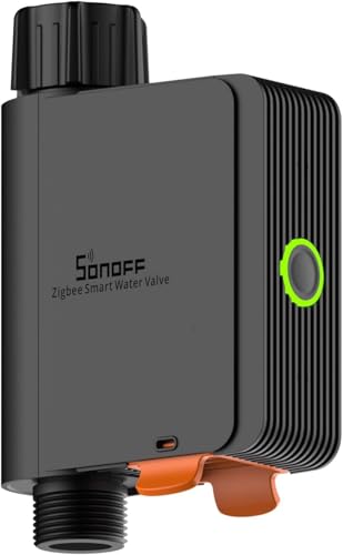 SONOFF Smart Bewässerungscomputer，App-gesteuertes automatisches Bewässerungssystem mit Zeitplanung und Mengensteuerung, erfordert Zigbee 3.0 Hub, kompatibel mit Amazon Alexa und Home Assistant