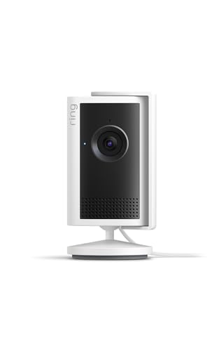 Ring Innenkamera Plus (Indoor Camera Plus, neueste Generation) | Sicherheitskamera mit Netzstecker | Retinal 2K, 4x-Zoom, manuelle Objektivabdeckung | 30 Tage Gratiszeitraum für Ring-Abonnement