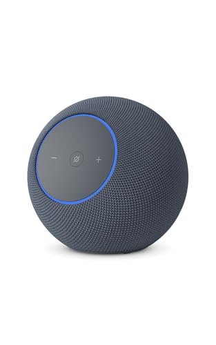 Amazon Echo Studio (neueste Generation), kompaktes Design, mit immersivem 3D-Audio und Dolby Atmos, Graphit, mit Alexa+ Early Access