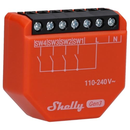 SHELLY Szenenaktivierer i4 Gen3, Bluetooth und WLAN