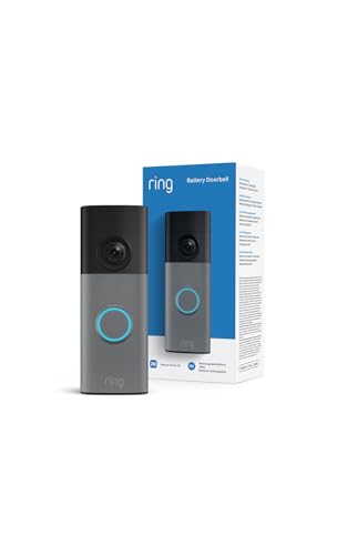 Ring Akku-Videotürklingel (Battery Video Doorbell) (neueste Gen.) | Kabellose Türklingel-Kamera | Retinal 2K | 6x-Zoom | Eingebauter Akku | 30 Tage Gratiszeitraum für Ring-Abonnement