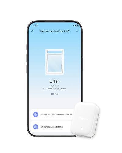 Aqara P100 Multisensor Weiß, Tür-/Fenster-Vibrationssensor mit Öffnen/Schließen & Objekterkennung, 10 Stufen, Thread/Zigbee, kompatibel mit Apple Home, Home Assistant, Alexa & Google Home