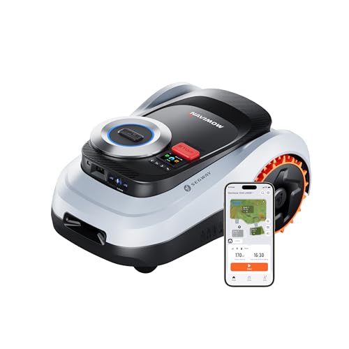 Segway Navimow i220 LiDAR Mähroboter ohne Begrenzungskabel für 2000 m², bis 45% Steigung, Solid-State LiDAR + Vision Dual System, Automatisches Kartieren, Ohne Drähte oder Antenne, Integriertes 4G