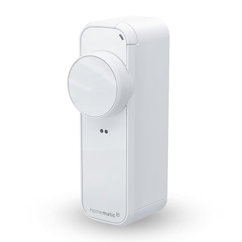Homematic IP Türschlossantrieb – pro, weiß, Smart Home, permanente Türüberwachung, Smart Lock, elektronisches Türschloss, einfach nachrüsten, Tür steuern per App, Alexa & Google Home, 161671A0