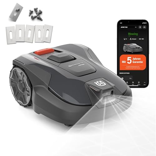 HUSQVARNA Automower® Aspire R6V Mähroboter – ohne Begrenzungskabel, AI Vision, GPS-Navigation, App-Steuerung, virtuelle Zonen, bis 600 m² – inkl. 6 Ersatzmesser